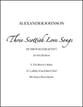 Three Scottish Love Songs SATB choral sheet music cover